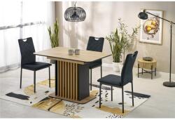 Halmar WILSON bővíthető étkezőasztal, téglalap alakú, szín: artisan tölgy/fekete - sprintbutor