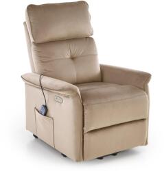 Halmar SEMIR 2 elektromos relax fotel, emelő- és masszázs funkcióval, szín: bézs