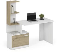Halmar MISO íróasztal, szín: fehér/artisan tölgy