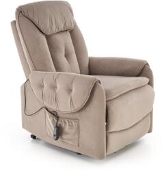 Halmar HORTON elektromos relax fotel, emelő funkcióval, szín: bézs