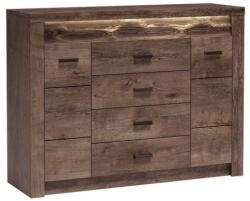 Halmar INDIANAPOLIS fiókos komód, szín: I7 sötét kőrisfa - sprintbutor
