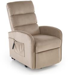 Halmar MARONI elektromos relax fotel, emelő funkcióval, szín: bézs