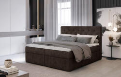 Eltap Loree 140x200 boxspring ágy sötétbarna - smartbutor
