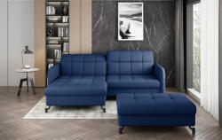 ELTAP Sarok lorelle + pouf lounge ülőgarnitúra szett, sötétkék - smartbutor - 630 000 Ft