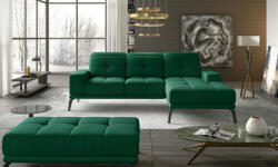 ELTAP Corner torrense + pouf ülőgarnitúra szett, sötétzöld - smartbutor - 638 400 Ft