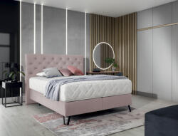Eltap Cortina 180x200 boxspring ágy rózsaszín - smartbutor