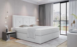 Eltap Idris 160x200 boxspring ágy fehér - smartbutor