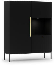 ELTAP Lanzzi 120 vitrin fekete matt, black matt vitrin, fekete - smartbutor