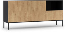 Eltap Lanzzi 180 komód fekete matt, artisan oak komód, fekete - smartbutor