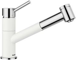 BLANCO 527964 - BLANCO KANO-S Vario fehér/króm HD csaptelep kihúzható zuhanyfejes (527964)