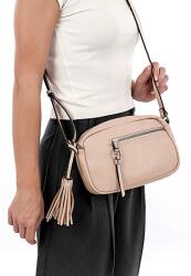 Tamaris NELE púder színű, lekerekített, átvetős divattáska 32800-644 - taskaweb