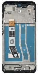 Motorola Moto G55 5G (2024) XT2435-2 előlap keret, lcd kijelző és érintőpanel, fekete OEM