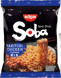 Nissin Soba instant tésztaétel yakitori csirke ízesítéssel 110g