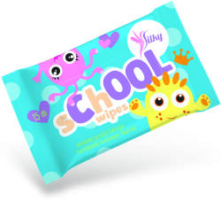  Silky School antibakteriális nedves törlőkendő 15 lap