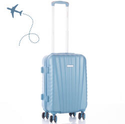 Leonardo Da Vinci Leonardo Da Vinci Kabinbőrönd 40x30x20 cm Számzárral, Teleszkópos Karral, Kivehető Kerekekkel - XS méret - Világoskék (6067_xs_blue)