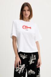 Sisley pamut póló fehér, 3I1XL107G - fehér XS
