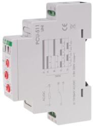 F&F PCU-511 UNI Időrelé multifunkciós, 12÷264 V AC/DC, 8A, 1*NO/NC (PCU-511UNI) (PCU-511UNI)