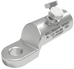 MOREK MSLL300A Szakadófejes kábelsaru, Al/Cu 150-300mm2, 12kV, 2xAl csavar M16 (MSLL3002A16) (MSLL3002A16)