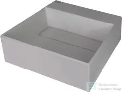 Deante CORREO pultra ültethető gránit mosdó 40x40 cm, lefolyófedéllel, metálszürke CQR_SU4M (CQR_SU4M)