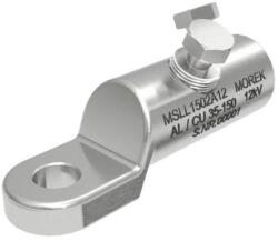 MOREK MSLL150A Szakadófejes kábelsaru, Al/Cu 35-150mm2, 12kV, 2xAl csavar M12 (MSLL1502A12) (MSLL1502A12)