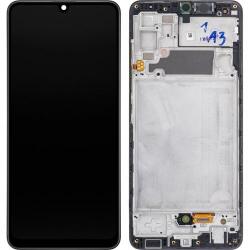 Samsung A325F Galaxy A32 4G, LCD kijelző érintőplexivel és előlap kerettel, fekete GH82-25579A GH82-25566A (GYÁRI) (SERVICE PACK) (GH82-25579A GH82-25566A)
