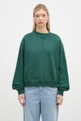 New Balance pamut melegítőfelső Athletics French Terry Crew zöld, női, sima, WT41500NWG - zöld S