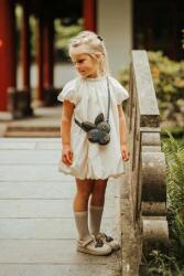 Donsje gyerek ruha Dilan Dress fehér, mini, oversize, 4091700 - fehér 128