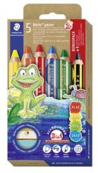 STAEDTLER Színes ceruza készlet, grafitceruzával, hegyezővel, jumbo, STAEDTLER "Noris® junior 140", 5+1 szín (TS140C6P1) - tintasziget