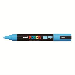 uni Dekormarker 1, 8-2, 5mm, Uni Posca PC-5M világoskék (2UPC5MVK) - tintasziget
