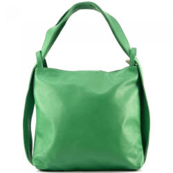  Adrina valódi bőr női hátizsák és válltáska zöld többfunkciós nagyméretű (na-1954-green)