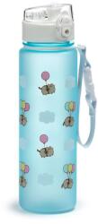 Puckator kulacs, 600ml, csőrös, ütésálló, világoskék Pusheen Macska Lufikkal (BOT347)