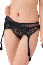 Ewana Portjartieră cu dantelă brodată 20 neagră, XL
