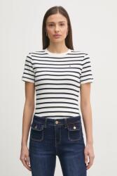 Tommy Hilfiger pamut póló női, fehér, WW0WW40587 - sötétkék XS - answear - 20 990 Ft