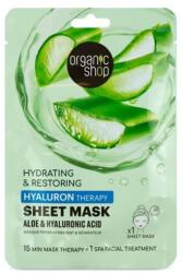 Organic Shop hidratáló és helyreállító fátyolmaszk aloe verával és hialuronsavval, 25g - hajvarazs