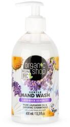 Organic Shop levendula harmónia gyendég folyékony szappan levendulaolajjal és bio kamillával, 400 ml - hajvarazs