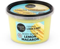 Organic Shop Lemon Macaron feszesítő testradír citrommal és mentával, 250 ml - hajvarazs