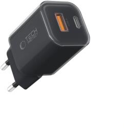 Tech-Protect NCM33W hálózati töltő USB / USB-C 33W PD QC, fekete