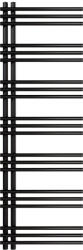 Welland Design radiátor NERO Italia Unico - 50 x 150 cm (fekete) (UC02002)