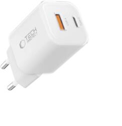Tech-Protect NCM33W hálózati töltő USB / USB-C 33W PD QC, fehér