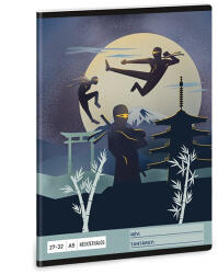 Ars Una Füzet kockás ARS UNA A/5 32 lapos 27-32 Ninjas in the Dark (53634573) - papir-bolt