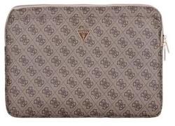 GUESS PU 4G háromszög logós notebooktok 14"-osra, barna 3666339310257