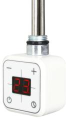 Sanica 600W digitális termosztátos fehér törölközőszárító radiátor fűtőbetét