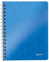 Leitz Spirálfüzet, A5, kockás, 80 lap, LEITZ "Wow", kék (E46410036) - hazunktajan