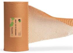  Csomagolópapír, méhsejtcellás, 250m x 400mm, 80 g, barna (CSPMSC) - hazunktajan