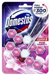 Domestos WC frissítő blokk, 2 db-os, DOMESTOS "Power 5", pink magnólia (KHT631)