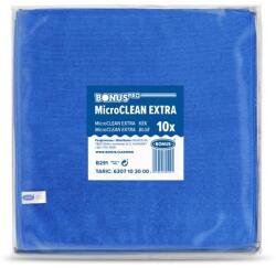 BONUS Törlőkendő, univerzális, 10 db, 40x40 cm, BONUS "MicroCLEAN Extra", kék (KHT1300)