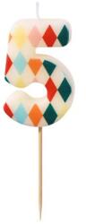 PartyDeco Születésnapi gyertya 5 - Cirkusz