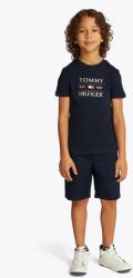 Tommy Hilfiger gyerek pamut póló sötétkék, nyomott mintás, KB0KB09538 - sötétkék 176