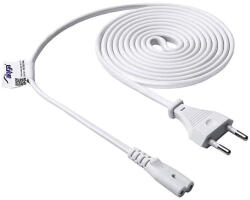Akyga tápkábel notebookhoz AK-RD-06A Nyolc CCA CEE 7/16 / IEC C7 1, 5 m fehér