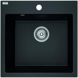 Laveo ALENA matt fekete egymedencés mosogató (SBA_710B) (SRA_J10B)